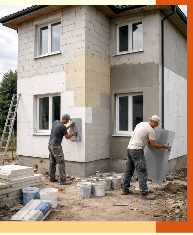 Утепление дома из газобетона в Артёме от 4354 руб./м² — заказать у ТепломастерАрт